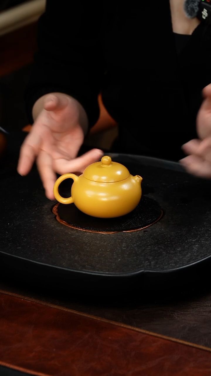 茶壶紫砂文旦8 黄金朱泥 140毫升 YPH