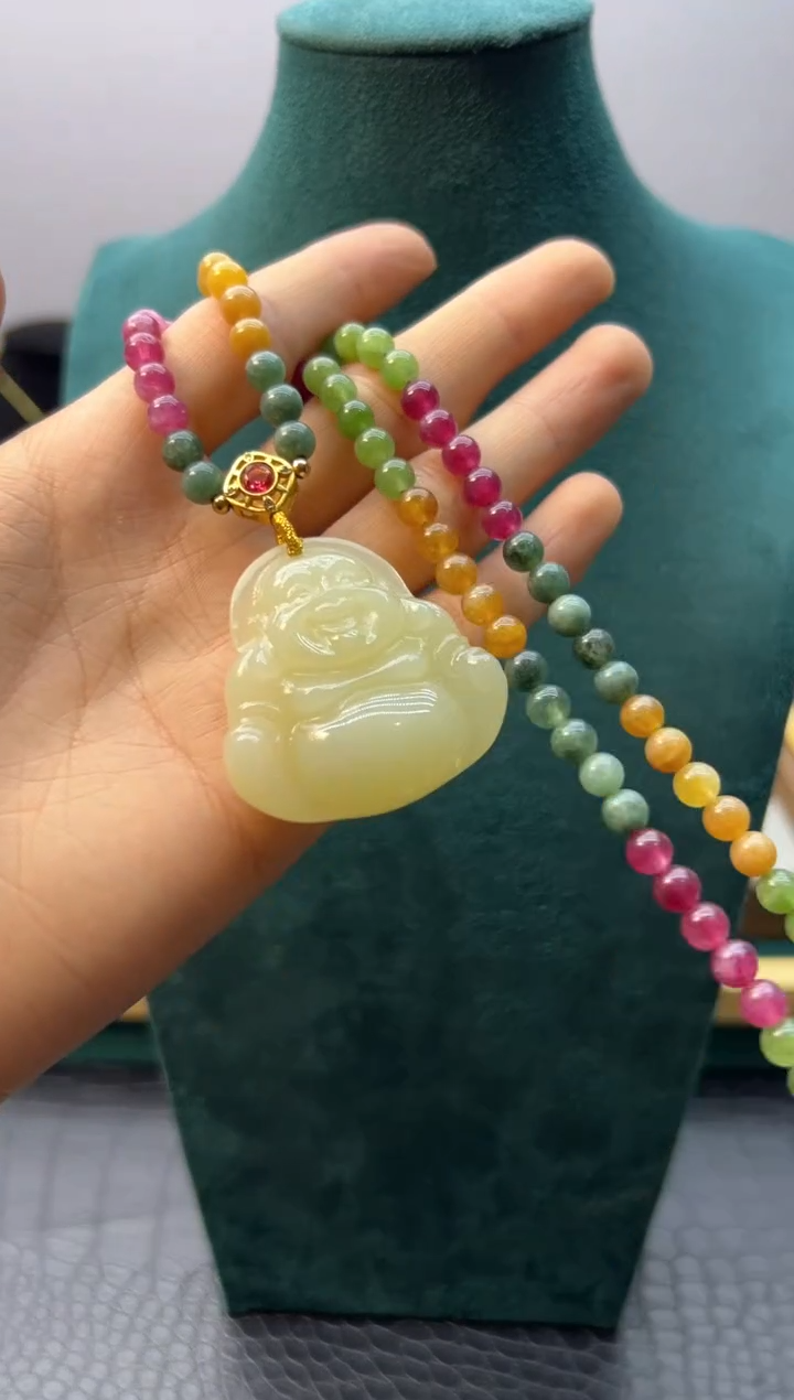 【闪购商品】碧玺颈饰14K金镶嵌X783      