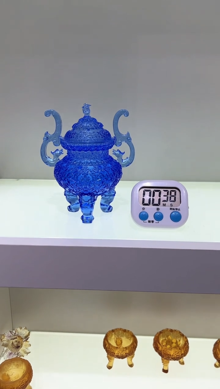 【闪购商品】泥塑古法琉璃香炉摆件