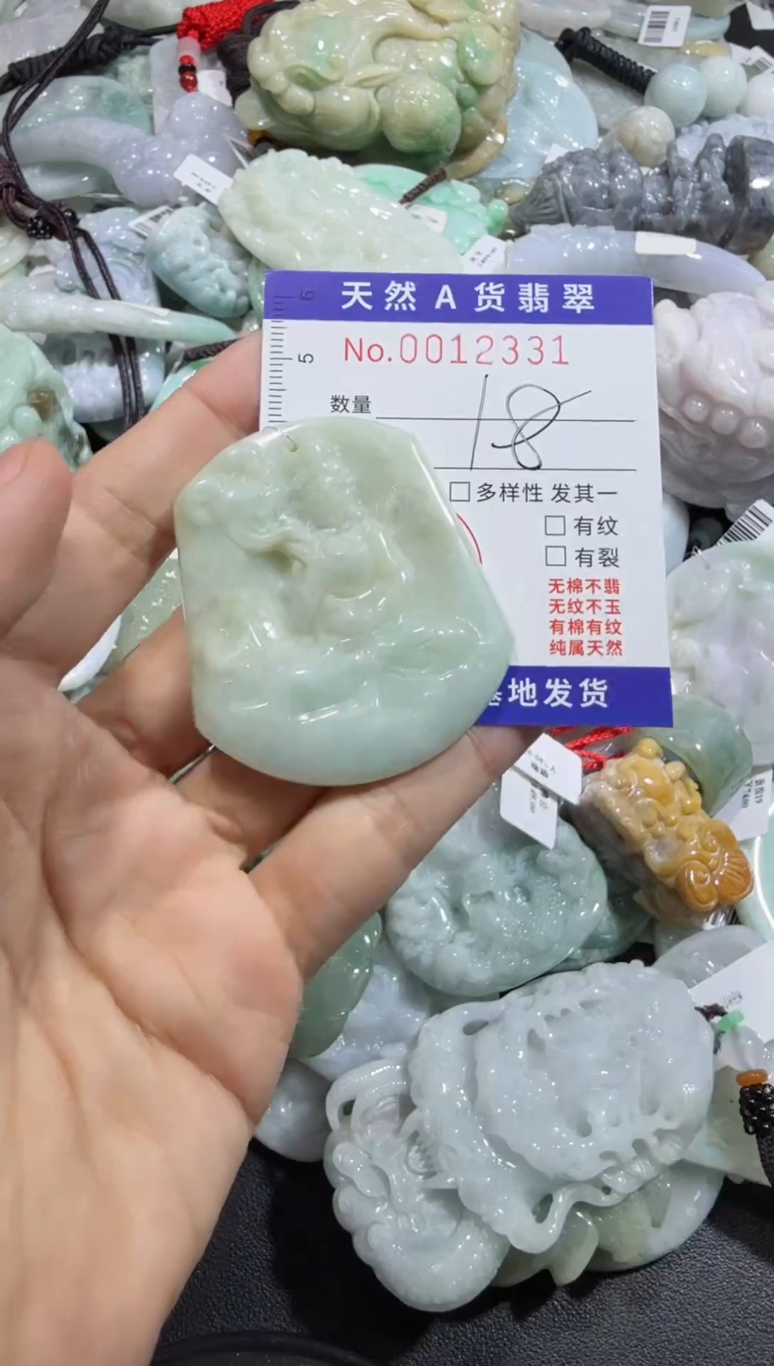 【闪购商品】翡翠颈饰未镶嵌00012331