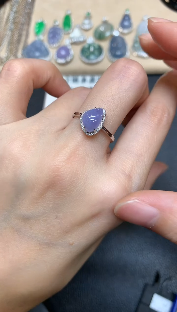 【闪购商品】翡翠戒指18K金镶嵌【无服务费