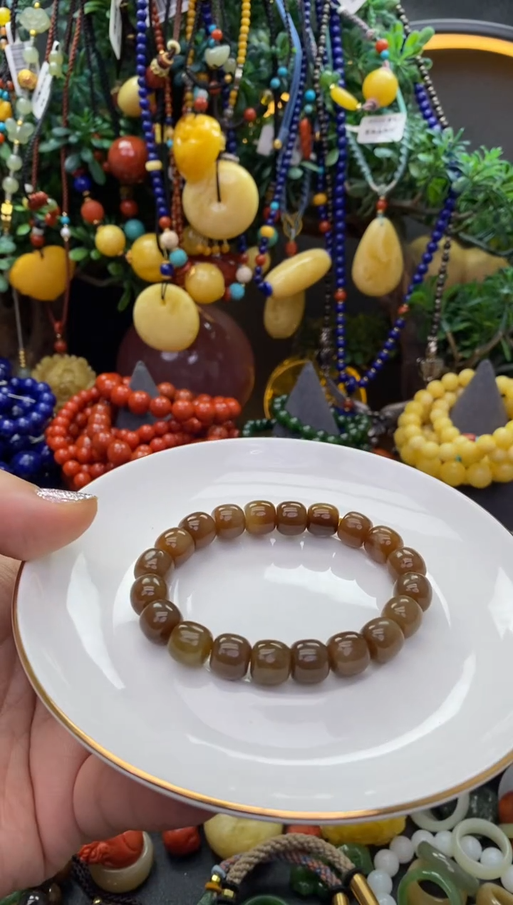 【闪购商品】和田玉（糖玉）手链未镶嵌和田玉手串