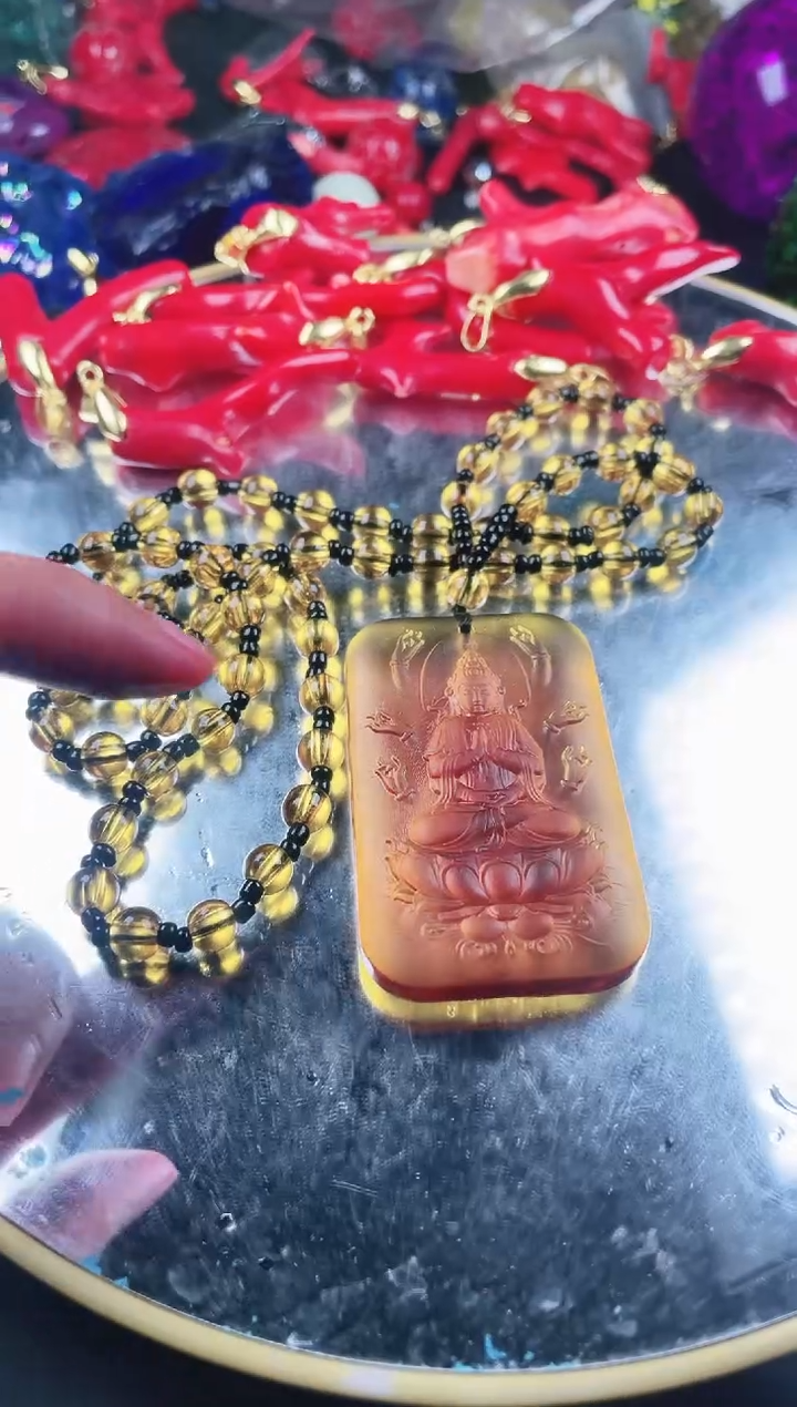 无无酸洗红色观音