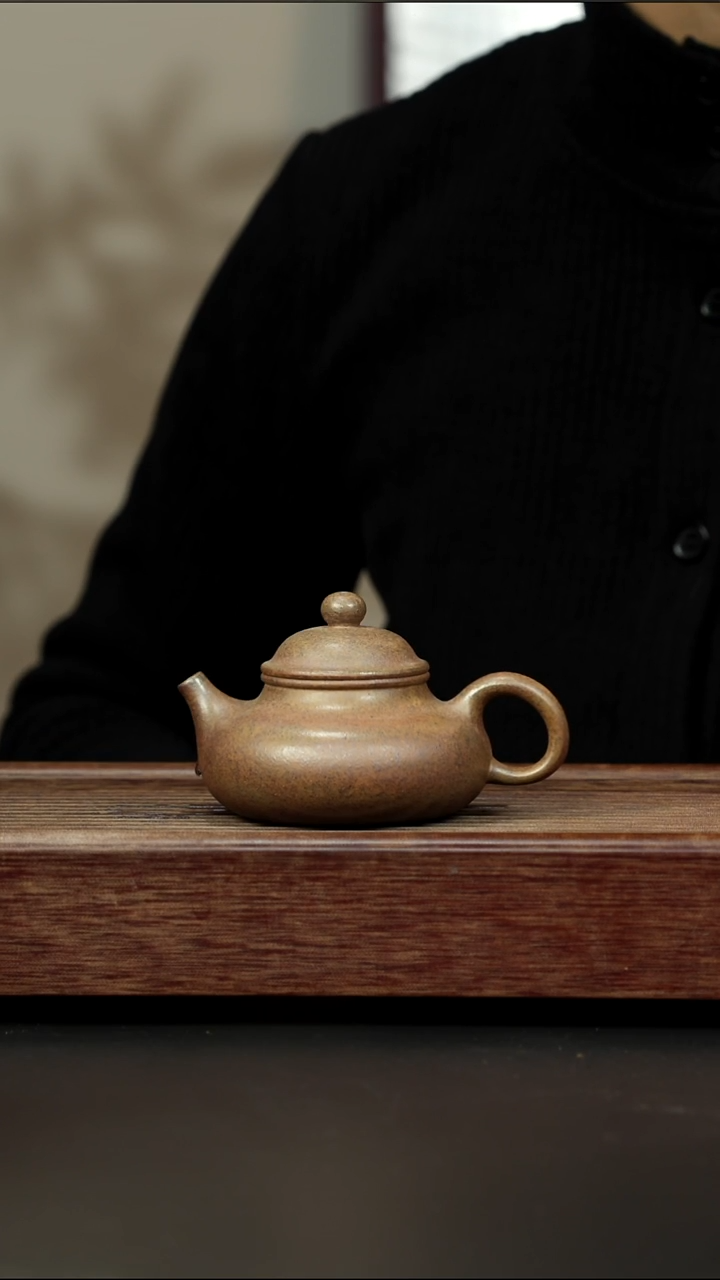 茶壶紫砂黄金段柴烧 容天