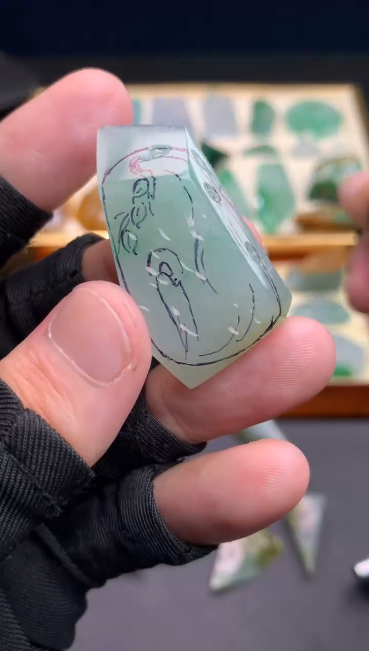 定制翡翠未镶嵌 天然翡翠  裸石（含工费）