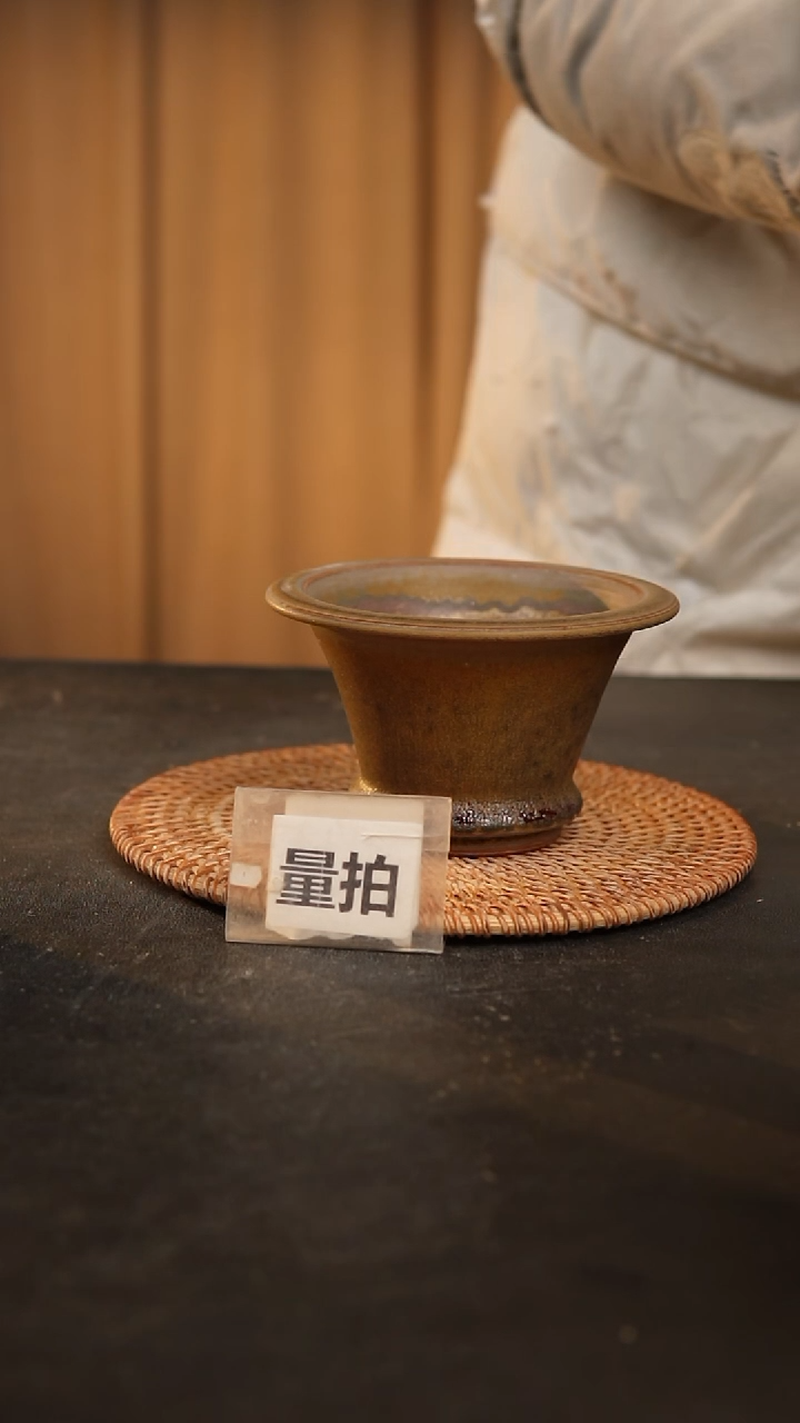 【闪购商品】瓷片泥泥手工花盆口10高7