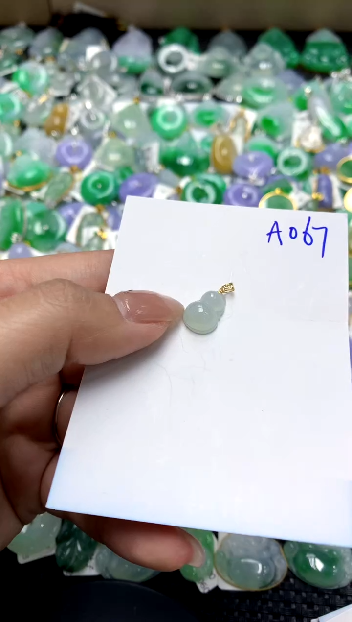 【闪购商品】翡翠颈饰18K金镶嵌1111111111111111