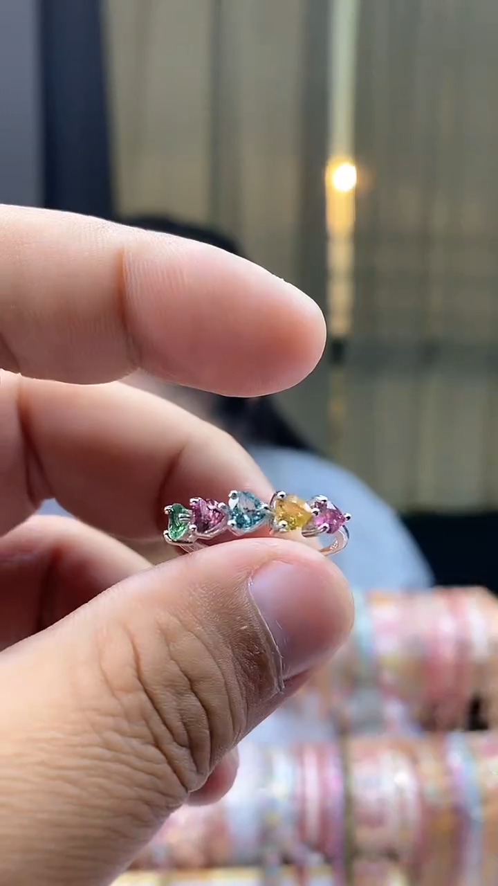 【闪购商品】碧玺戒指银S925镶嵌354354354354