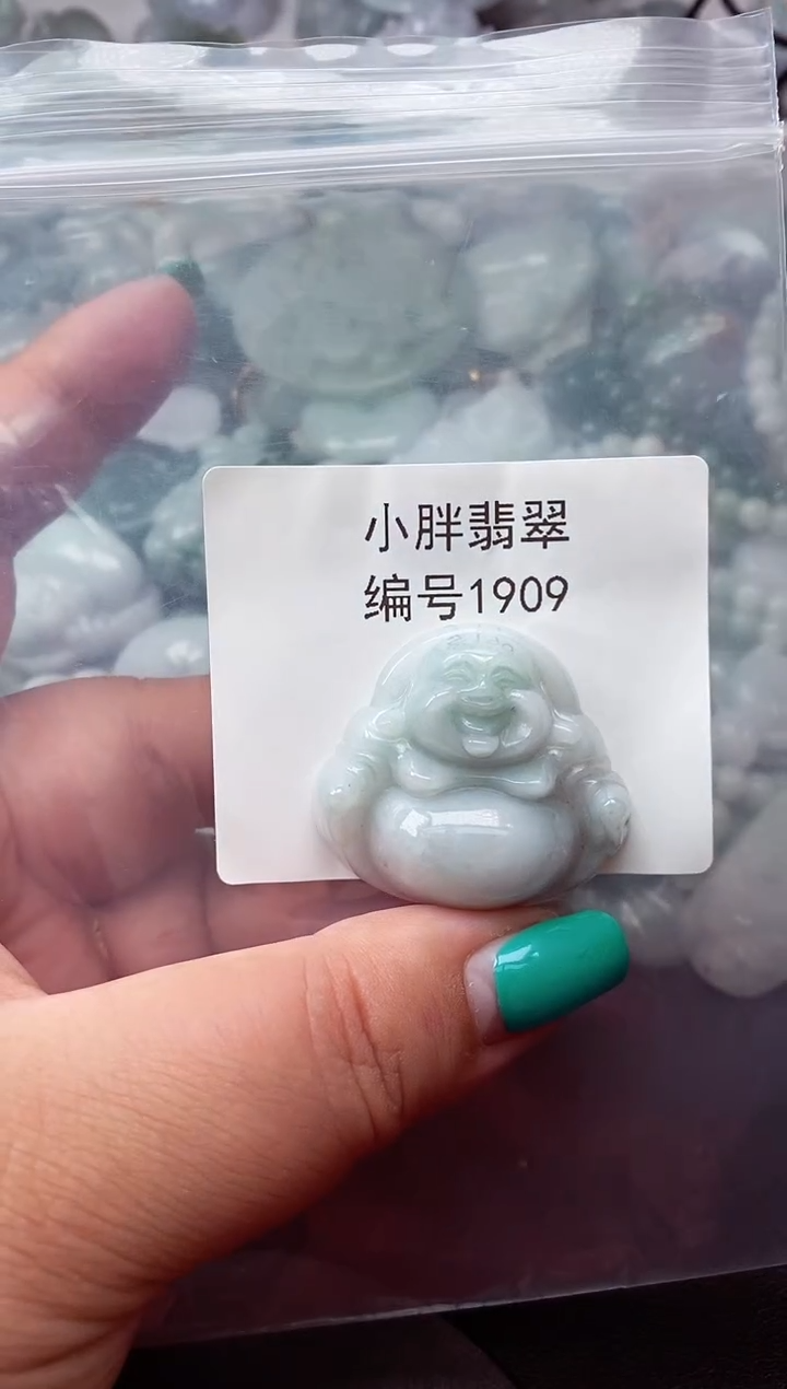 颈饰未镶嵌翡翠缅甸天然A货翡翠1909