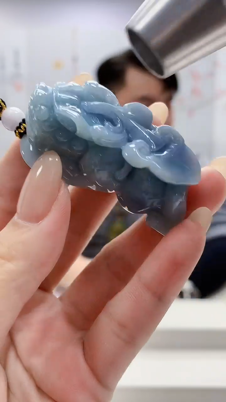 未镶嵌定制翡翠5060lr-毛货挂件63
