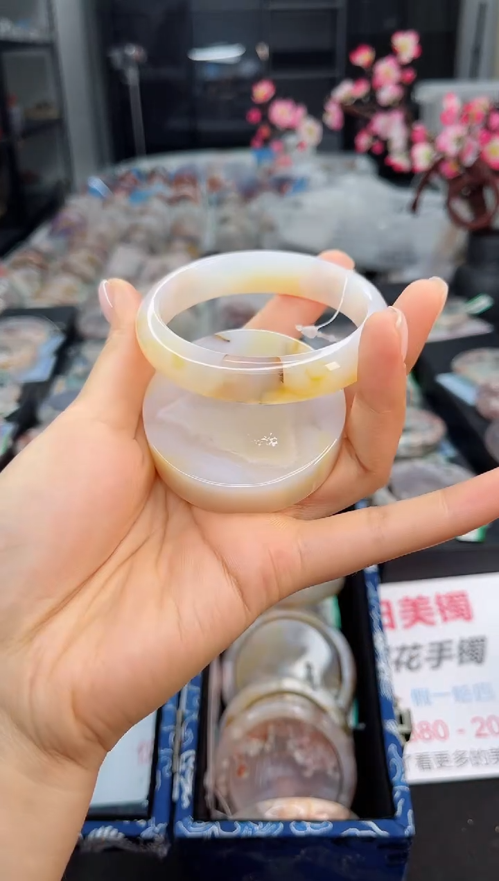 石英质玉手镯未镶嵌57圈口（赠送镯心）1572117