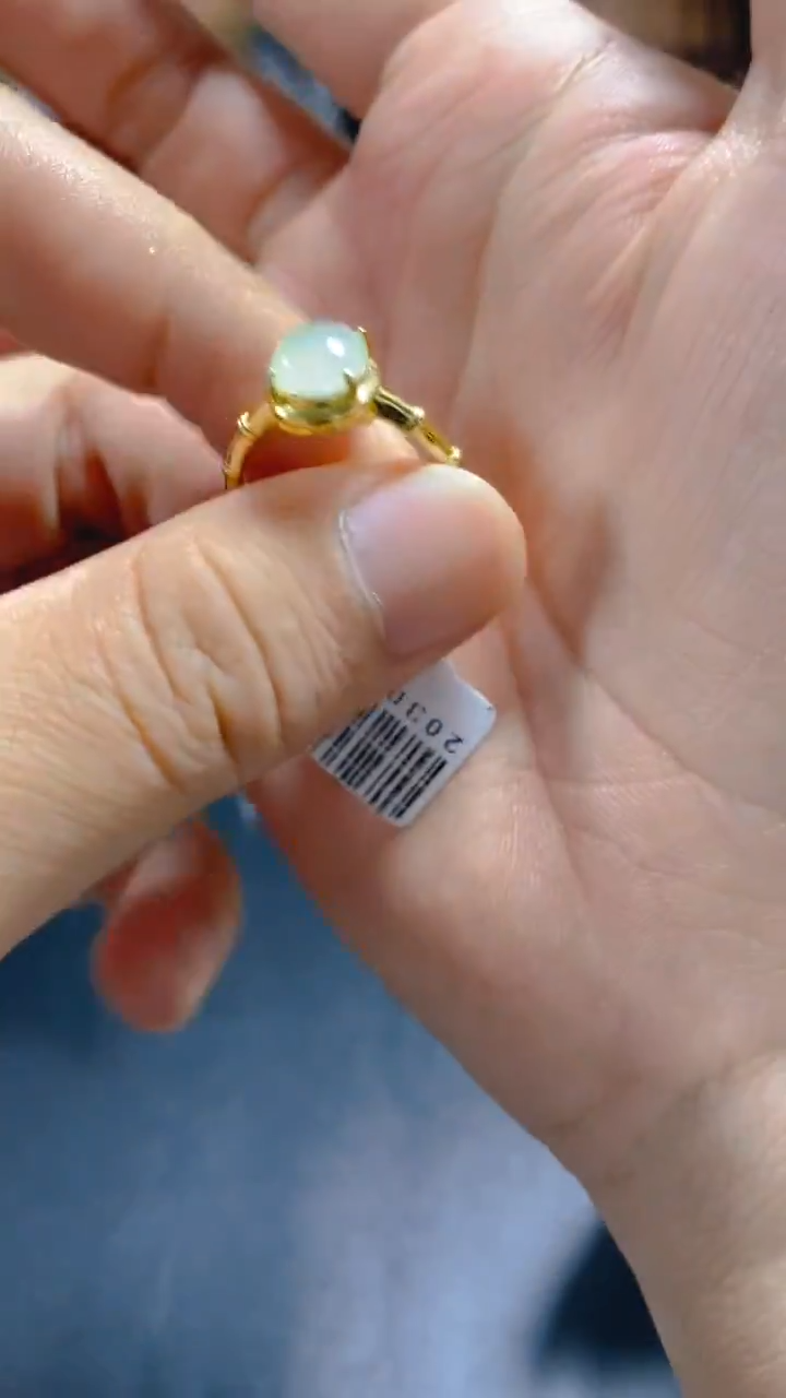 【闪购商品】翡翠戒指银S925镶嵌0984026772多样性发一