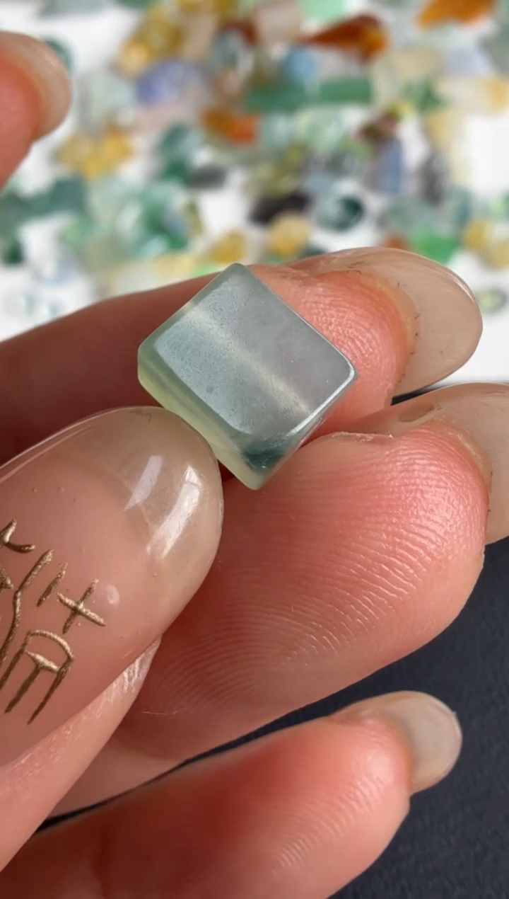 未镶嵌定制翡翠方块珠99+10