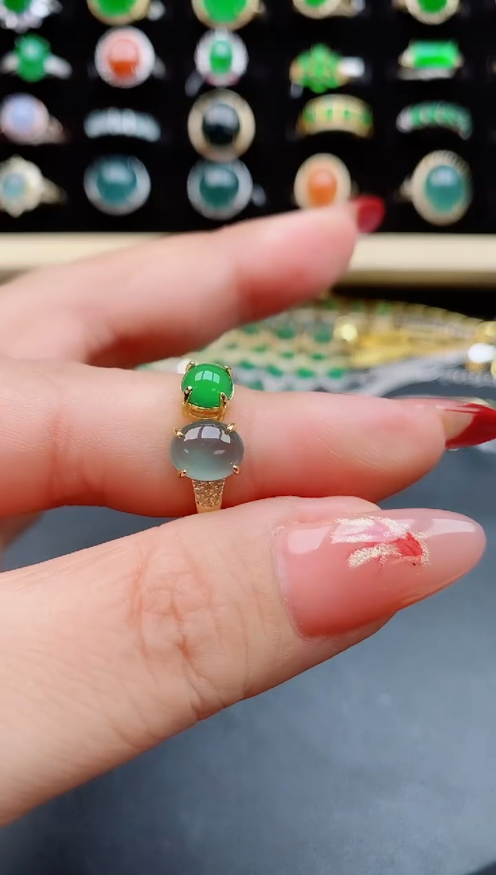 【闪购商品】翡翠戒指银S925镶嵌321321