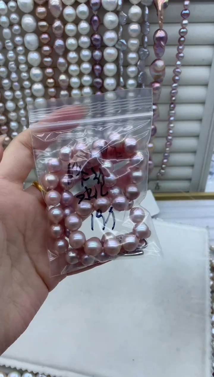 【闪购商品】淡水珍珠项链银S925镶嵌xl