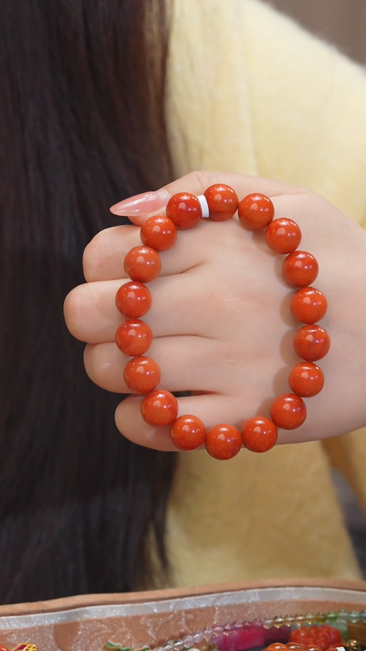 【闪购商品】南红玛瑙手串未镶嵌多样性发 卡11@@H0014