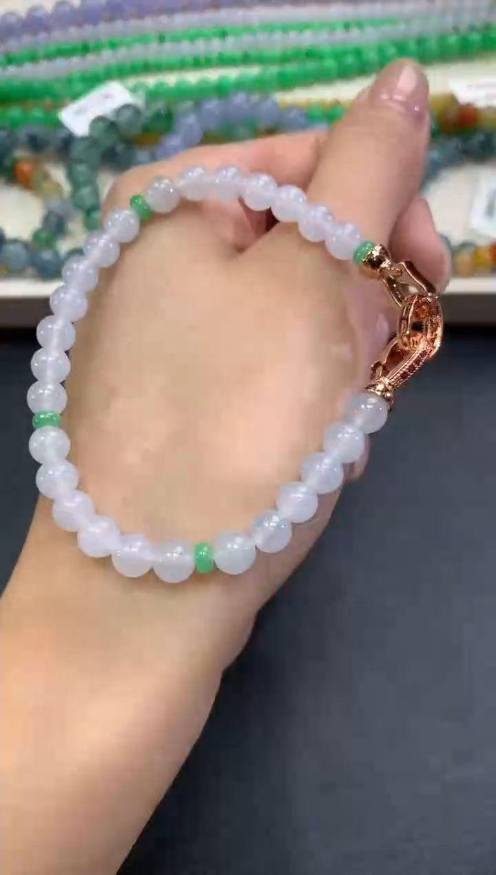 【闪购商品】翡翠手串未镶嵌q339多样性一件发货