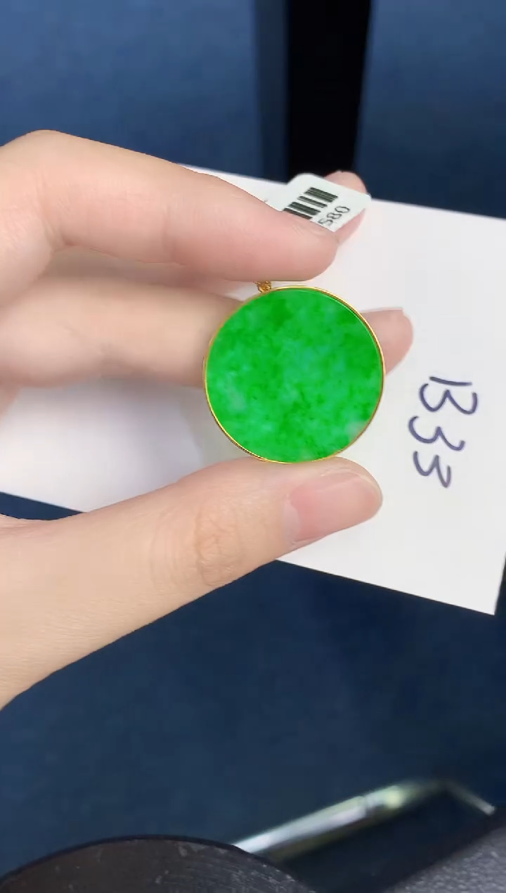 【闪购商品】翡翠颈饰18K金镶嵌000000000