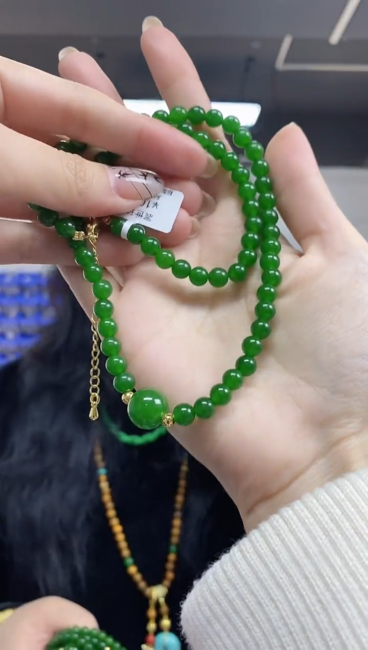 【闪购商品】和田玉项链未镶嵌多样性发其一颜色微差