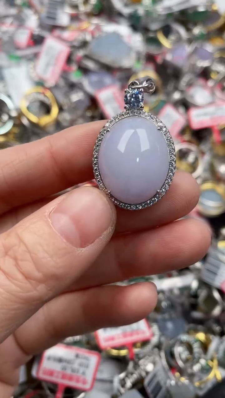 银S925镶嵌戒指翡翠222   7