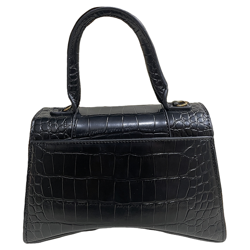 【微微精选】时尚轻奢时尚百搭女包 0161 黑色 手提 黑扣 沙漏