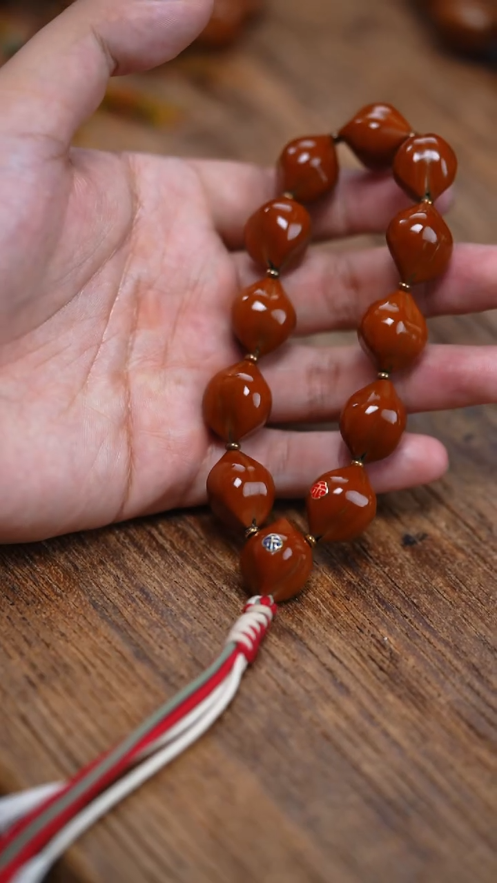 橄榄核手串/手链17mm  枣珠欢乐豆