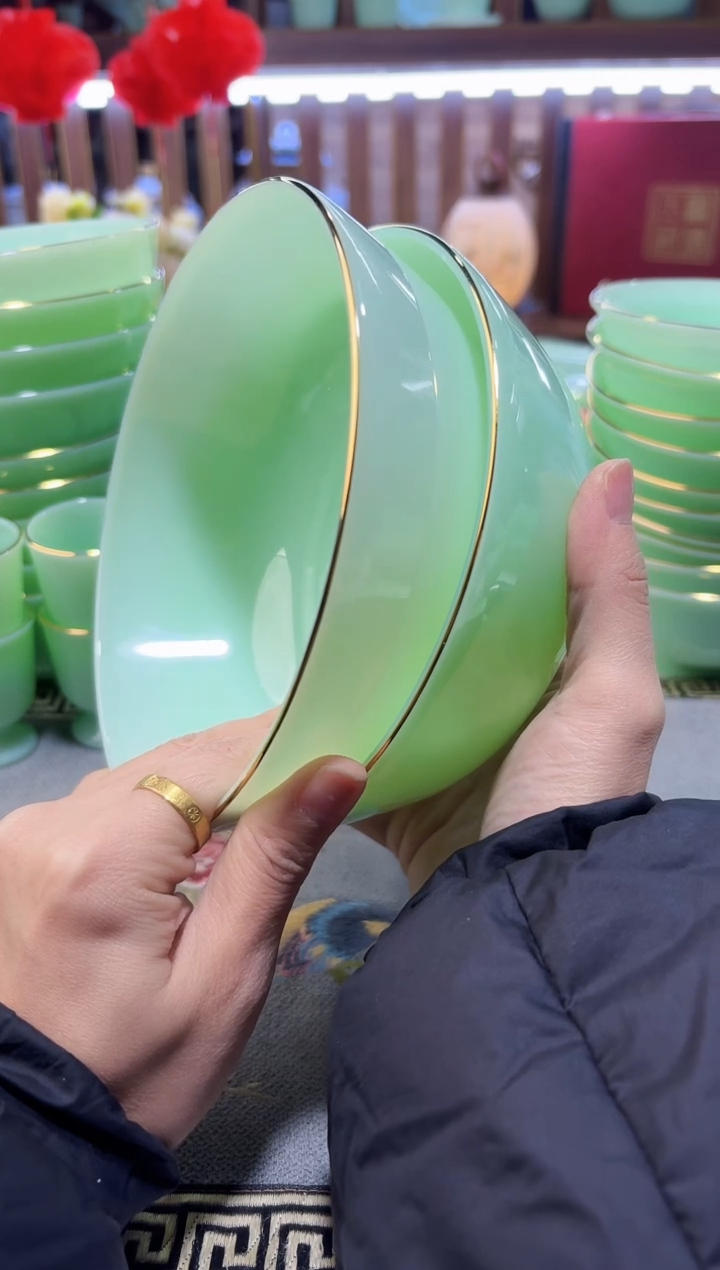 玉瓷  6.5英寸面碗2个景德镇陶瓷