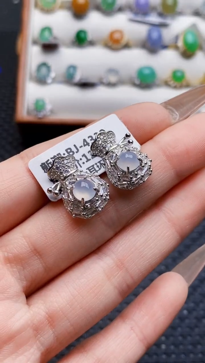 银S925镶嵌戒指翡翠1709