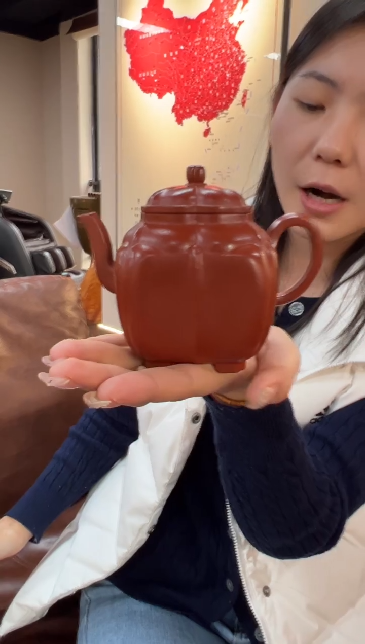 【闪购商品】紫砂茶壶【头哥手工壶】四方宝菱