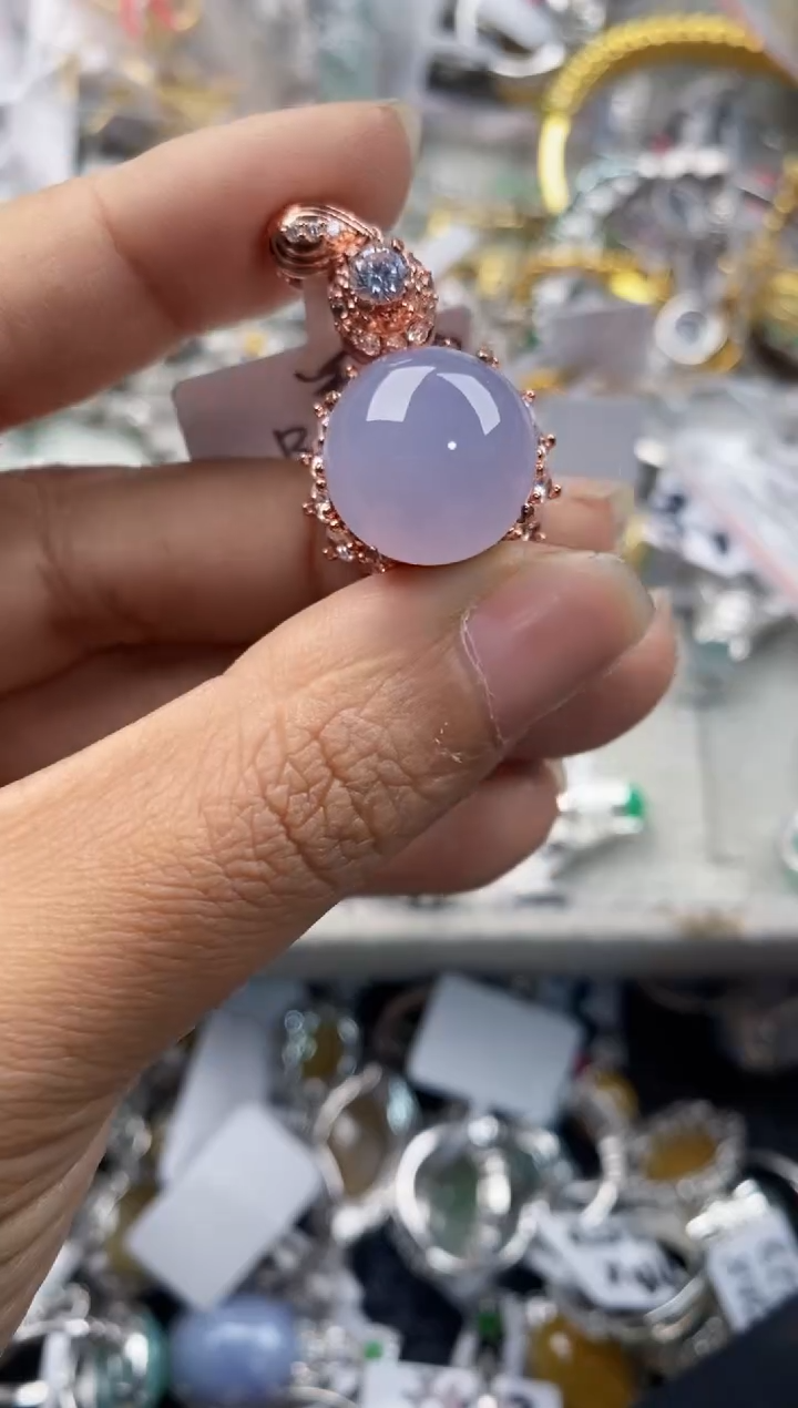 未镶嵌戒指翡翠777----8