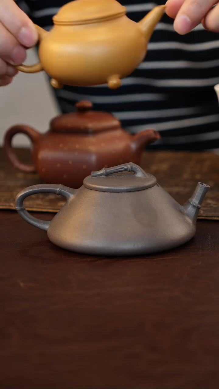 紫砂壶原矿泥料手工作品
