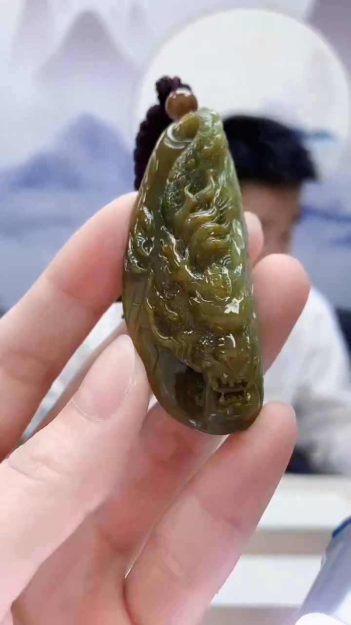 未镶嵌定制翡翠5028ry-毛货挂件65