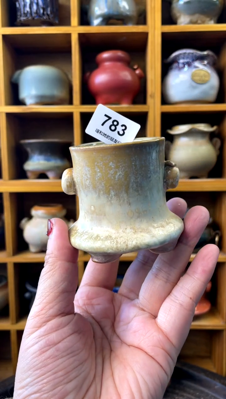 【闪购商品】陶783 内口4.5【喵喵团圆多肉盆】