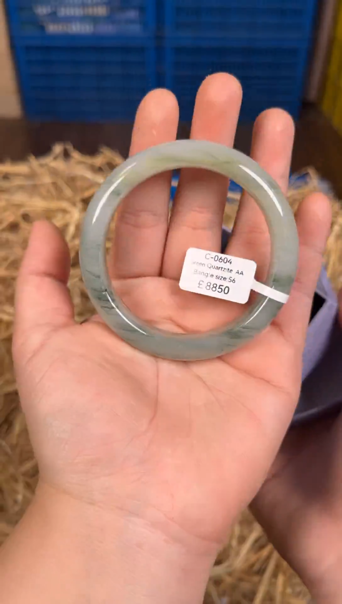 未镶嵌手镯石英质玉C0604