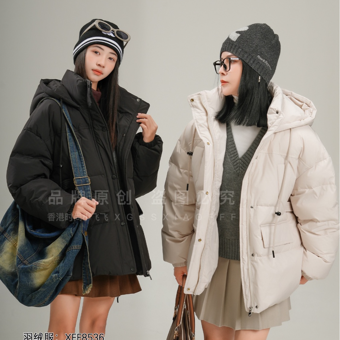 8536高端专享儿童冬款羽绒服黑色（飞飞）