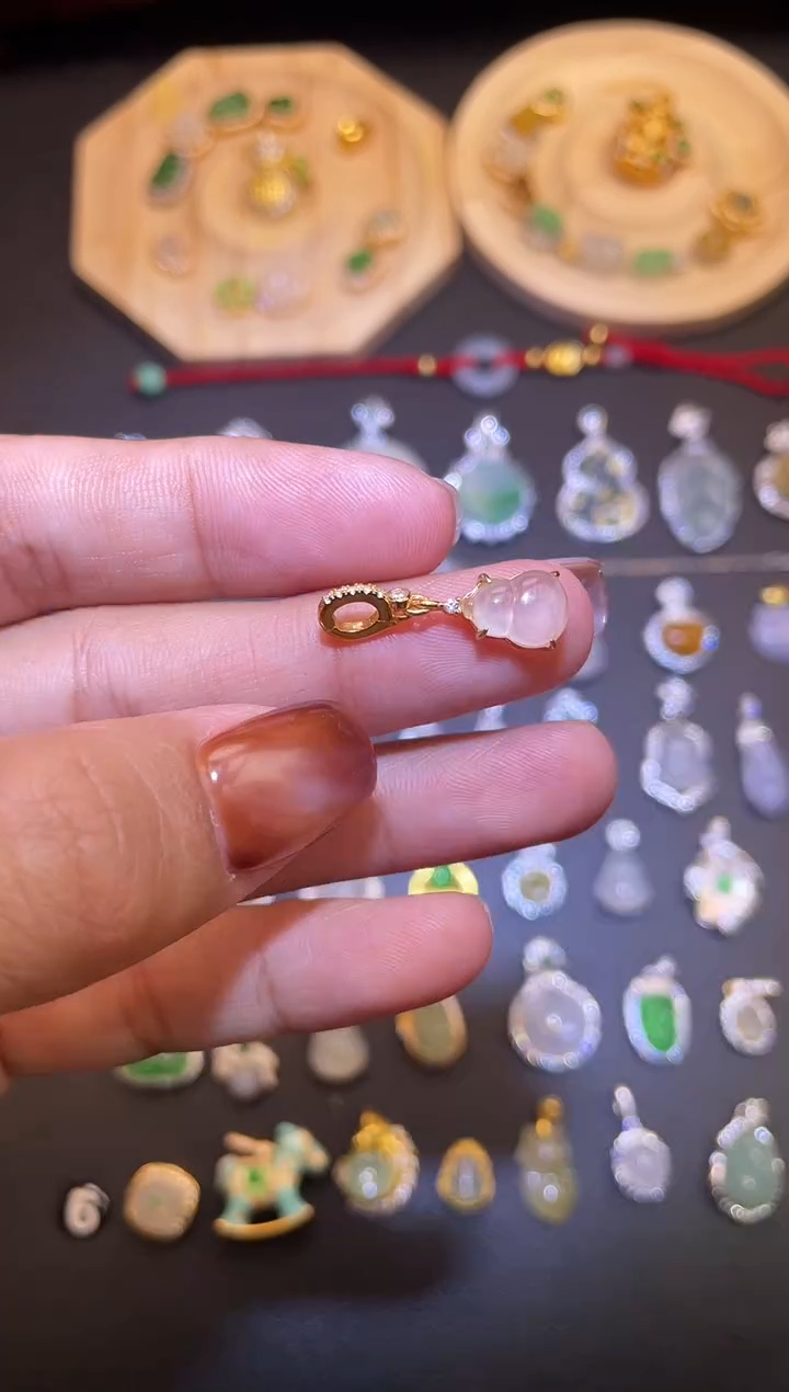 吊坠(不含链)银S925镶嵌翡翠1