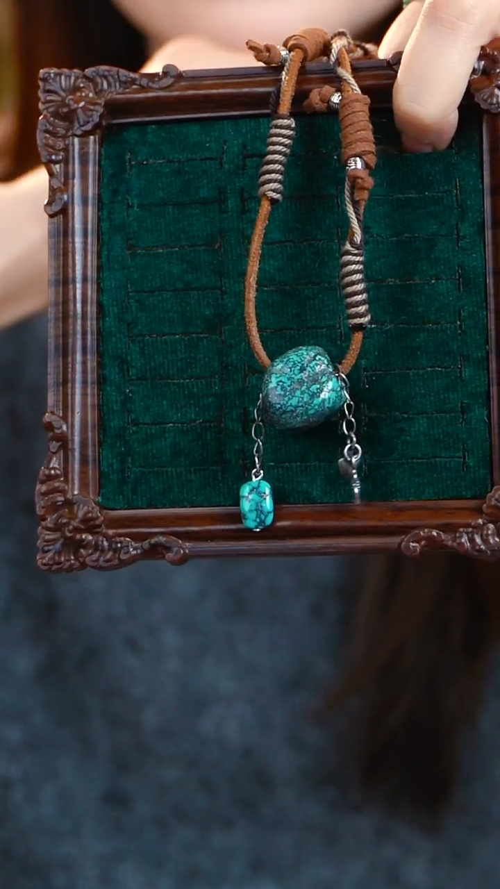 未镶嵌绿松石项链项链