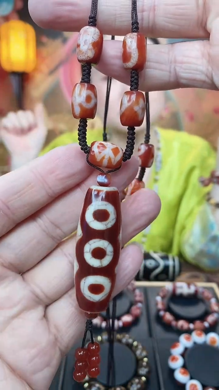 【闪购商品】玛瑙/玉髓吊坠未镶嵌玛瑙五眼吊坠