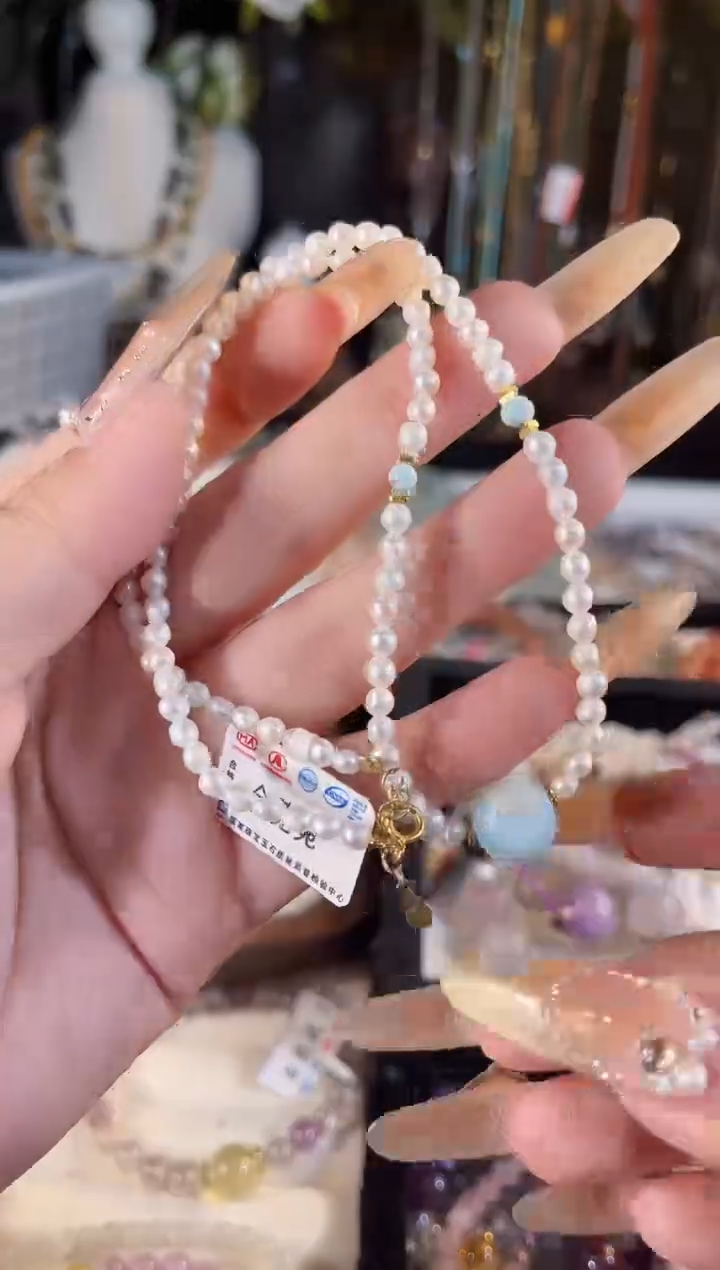 【闪购商品】淡水珍珠手链银S925镶嵌多样性发货其一