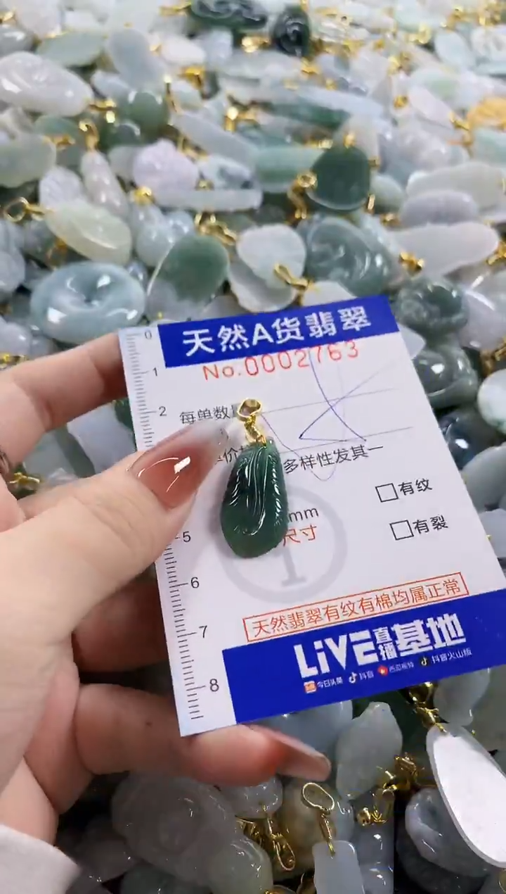 颈饰未镶嵌翡翠天然A货翡翠