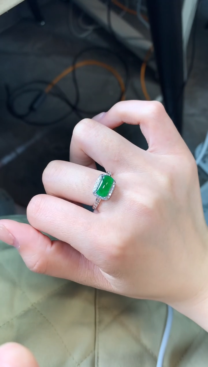 【闪购商品】翡翠戒指银S925镶嵌3656346