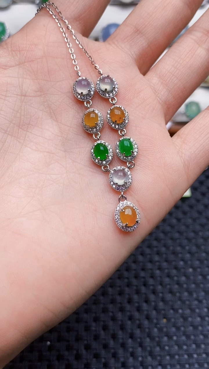 银S925镶嵌戒指翡翠5384