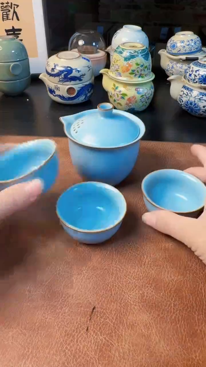 【闪购商品】杯德化白瓷，快客茶具