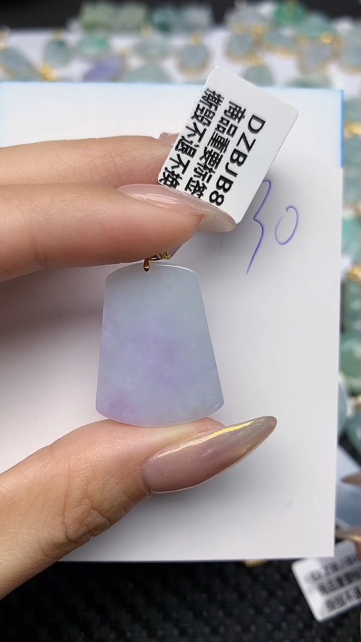 【闪购商品】翡翠颈饰18K金镶嵌 天然翡翠A货，