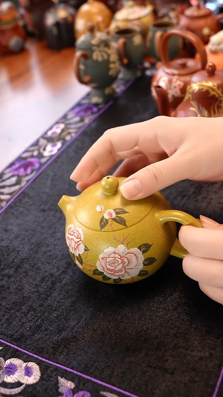 茶壶紫砂冷黄金段西施