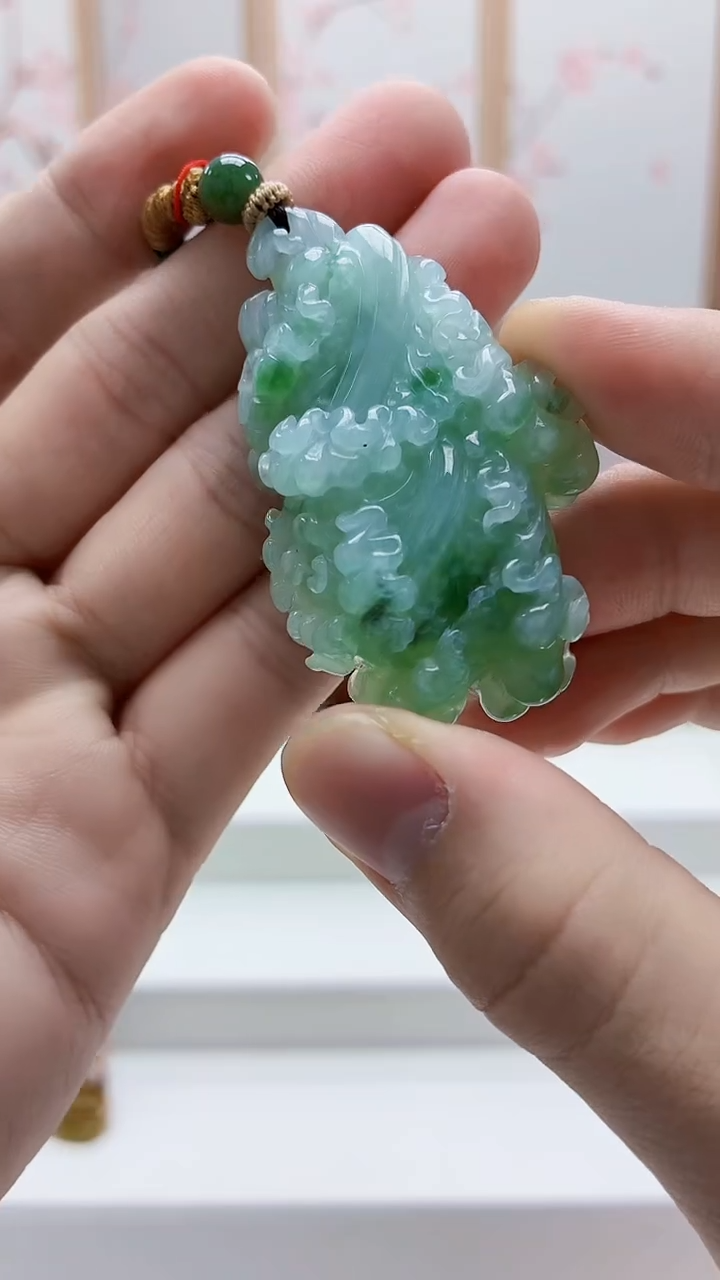 未镶嵌定制翡翠4852bb-毛货挂件33