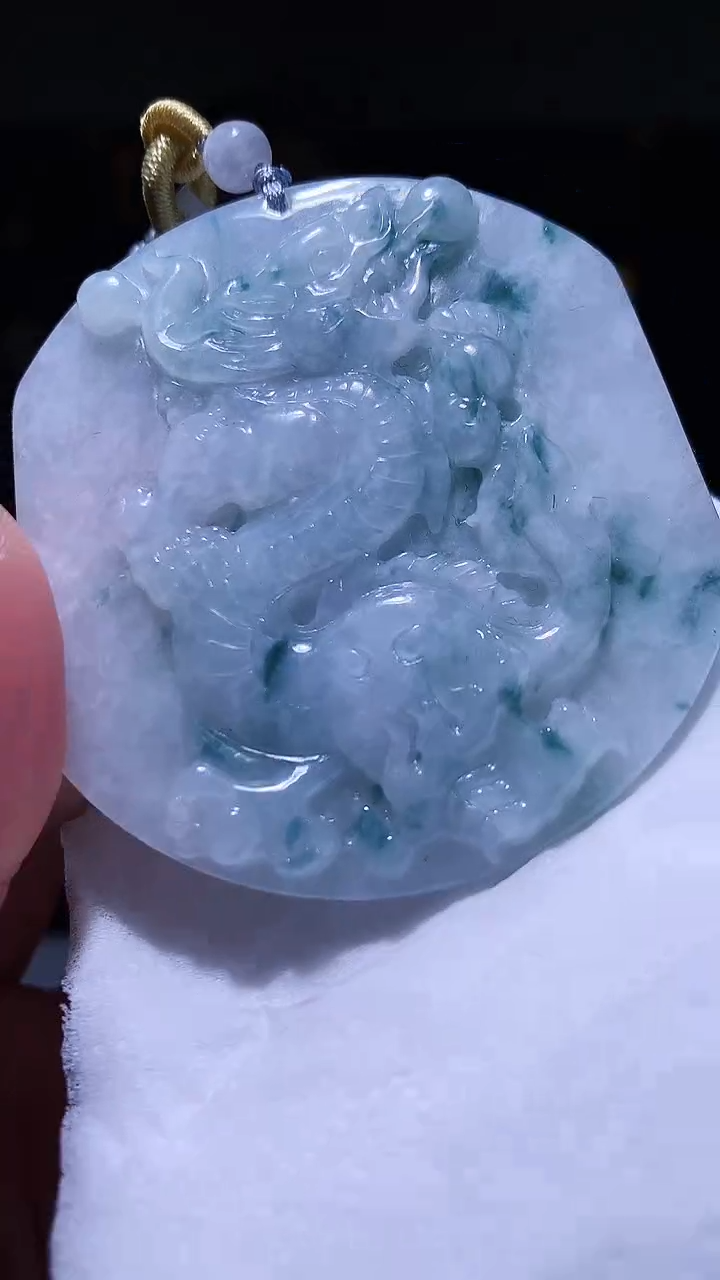 【闪购商品】定制翡翠未镶嵌1057xx-毛货挂件9