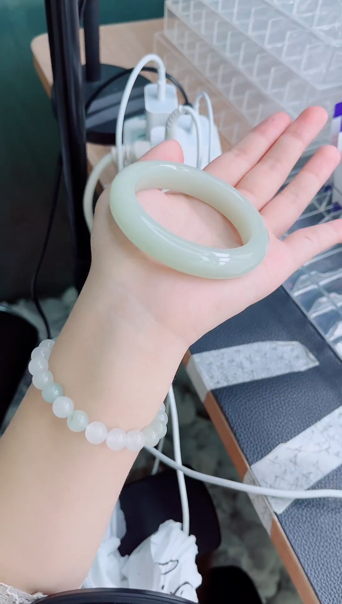 未镶嵌手镯石英质玉189-54/55