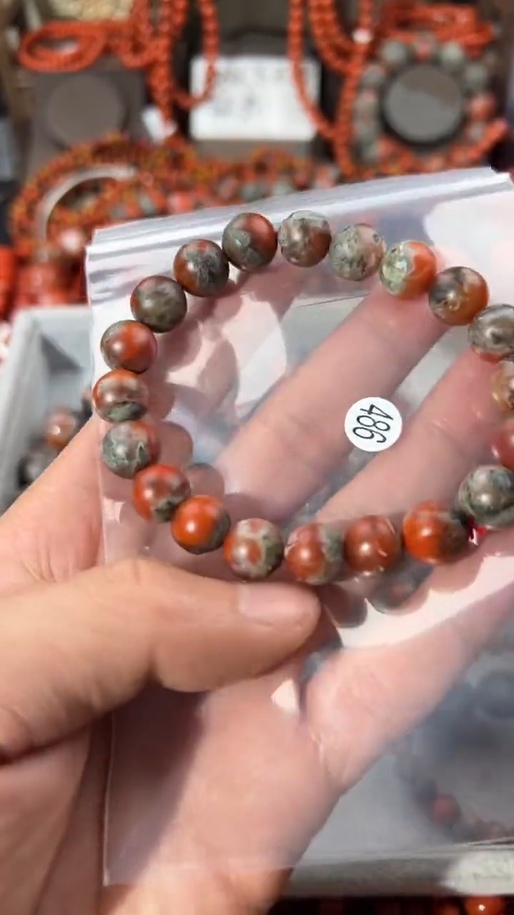 南红玛瑙手串未镶嵌10