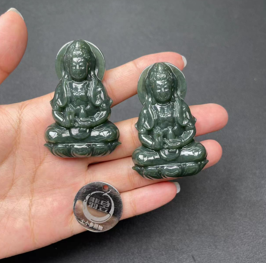 36561T02-3BH20-和田玉吊坠绑绳/约55*35*10-多样性/发一件